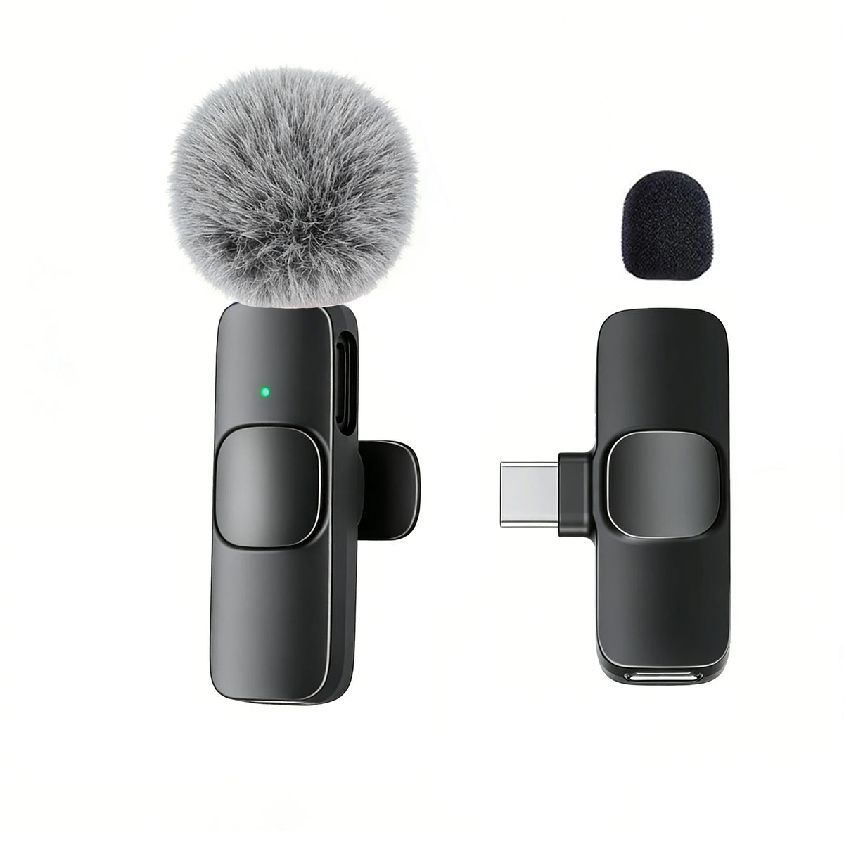 Type-C Port Professional Wireless Lavalier Microphone for Smartphones, Computers and Cameras, Plug and Play