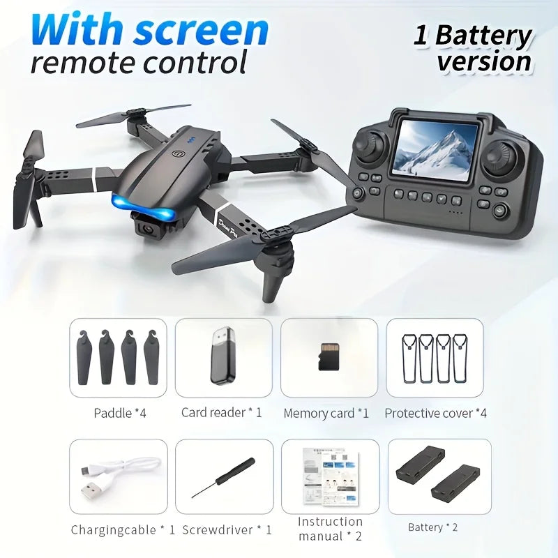 The Upgraded 2026 E99PRO MAX Drone Features Dual 8K Cameras, In-Screen Remote Control, Two Batteries, One-Key Return-to-Home, A Foldable Design, USB Charging, Wi-Fi Connectivity, and Flight Gaming Capabilities. This Drone Is Suitable for Beginners and Mak