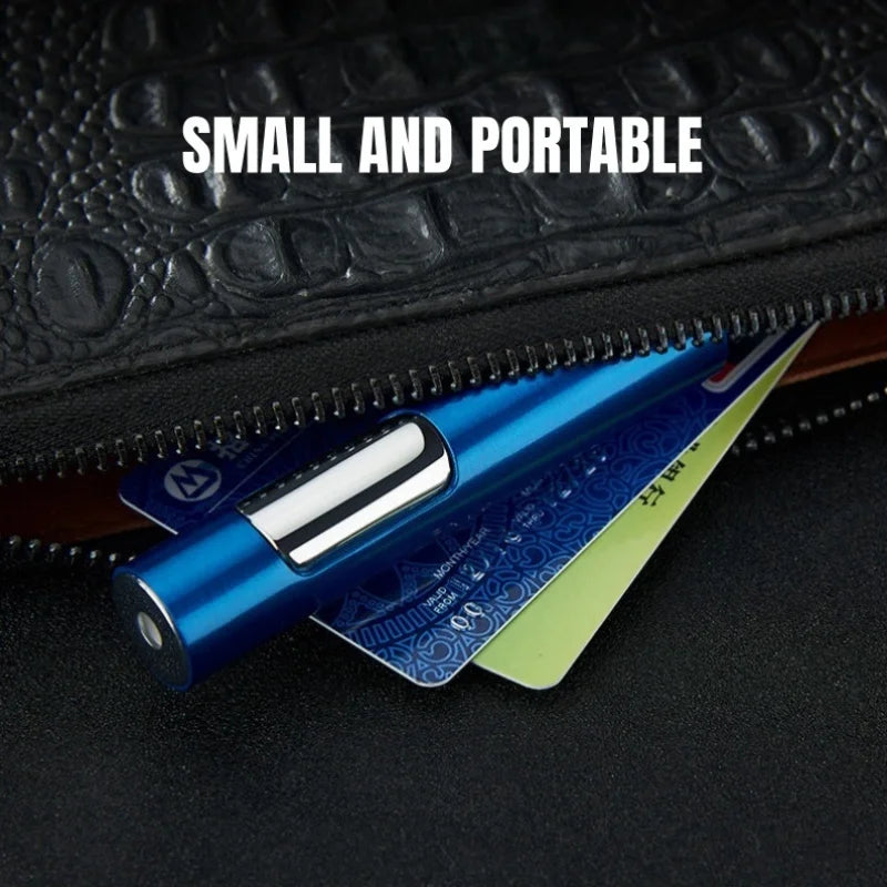 Cool Torch Lighter Windproof Blue Jet Flame Mini Portable Refillable Butane Adjustable Flame Gift for Candles Men's Gift